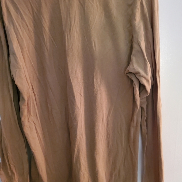 Women's Tan Long Sleeve Top - Picture 4 of 4